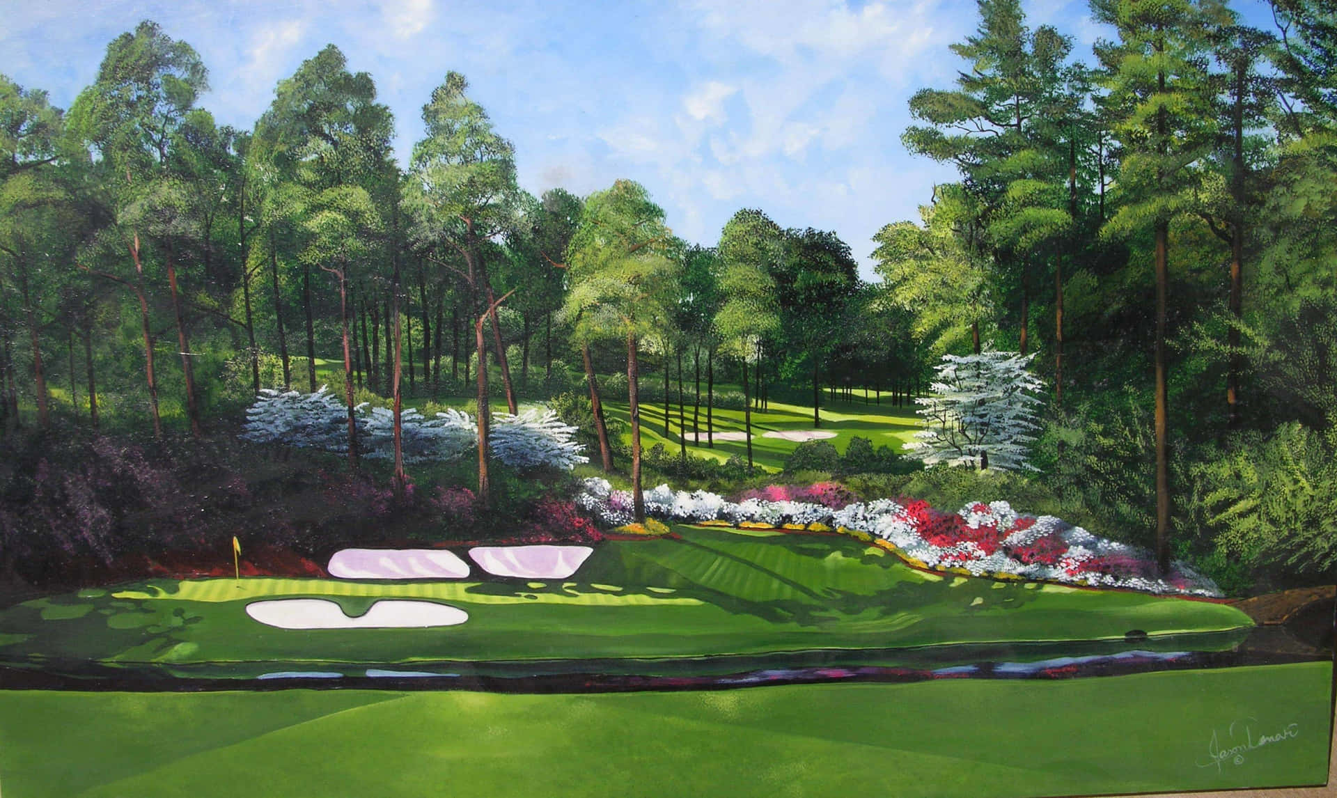 Augusta National iPhone Wallpaper