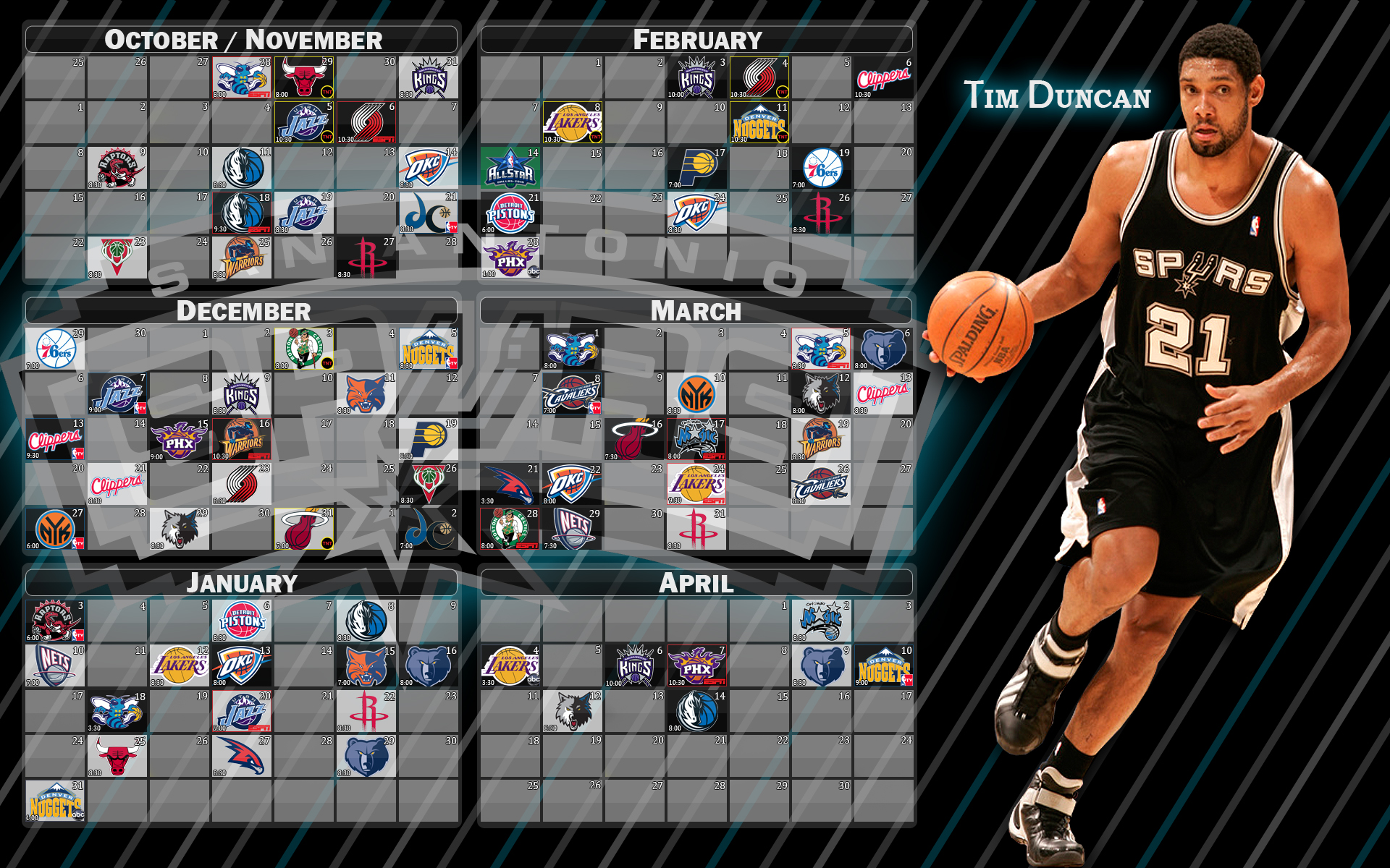 Tim Duncan Wallpaper HD Basketball