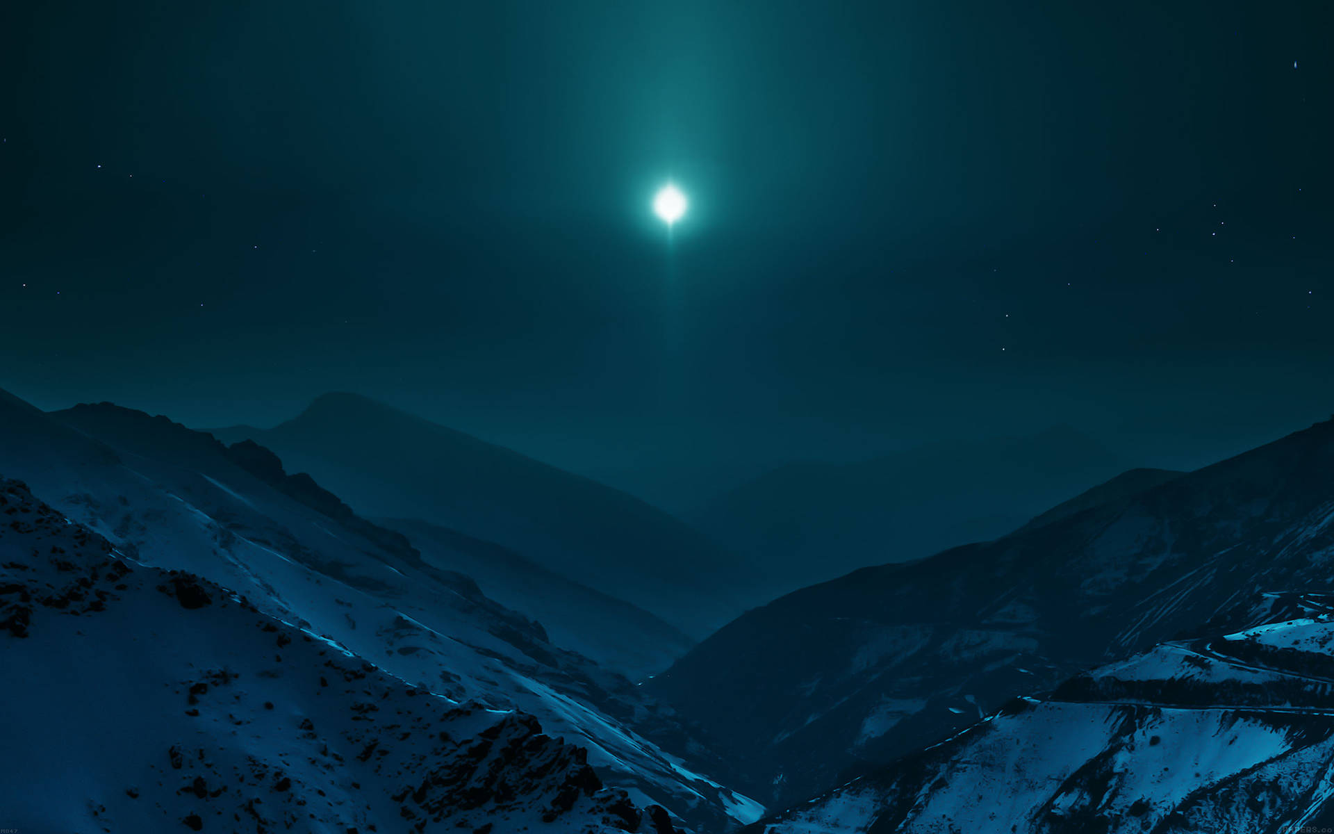 Night Mountain Wallpaper