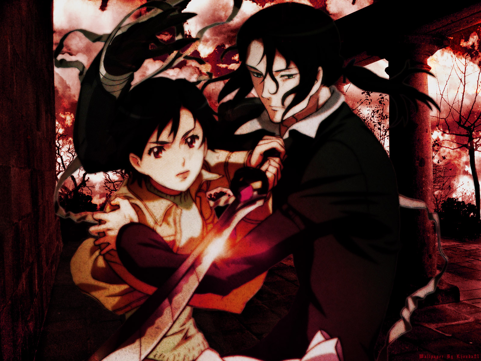 Blood Plus Anime Dark Wallpaper