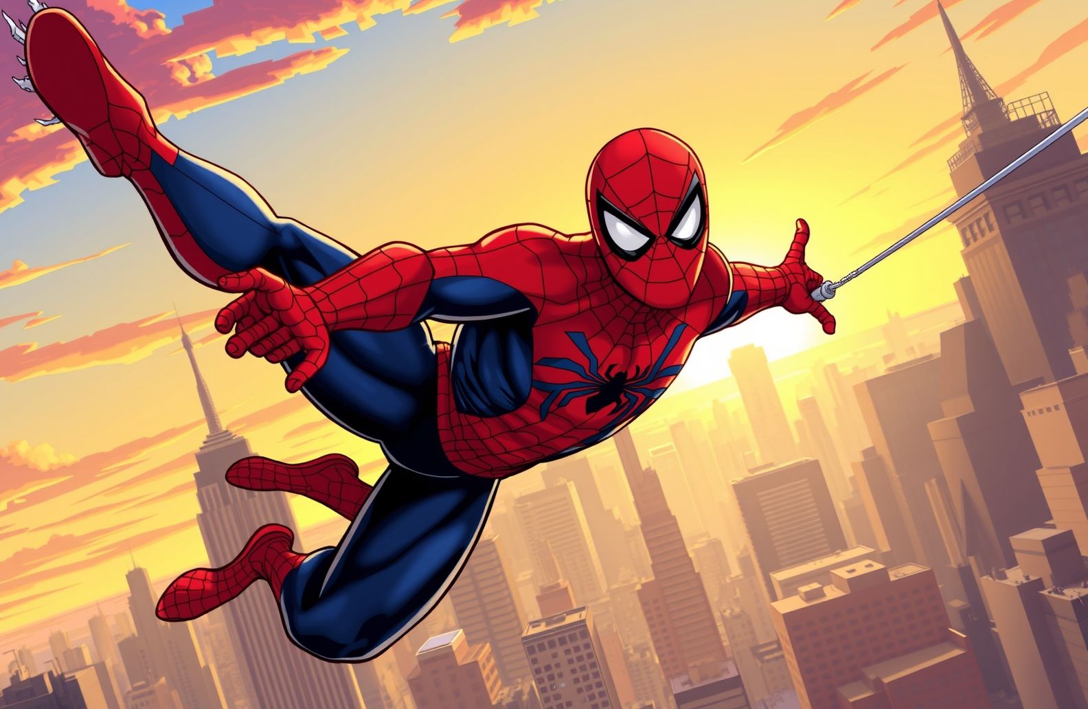 Spiderman Cartoon Wallpaper