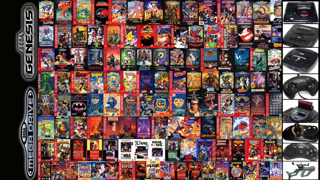 Sega Genesis Megadrive Top Games Wide Wallpaper By Lannytorres On