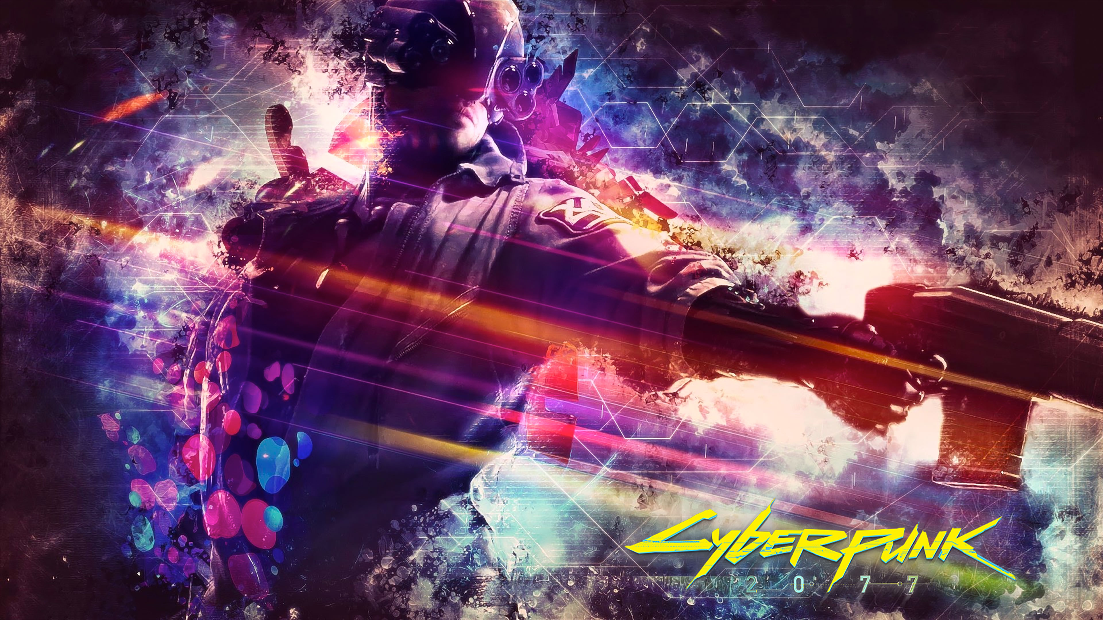 4k Cybrpunk Theme Wallpaper
