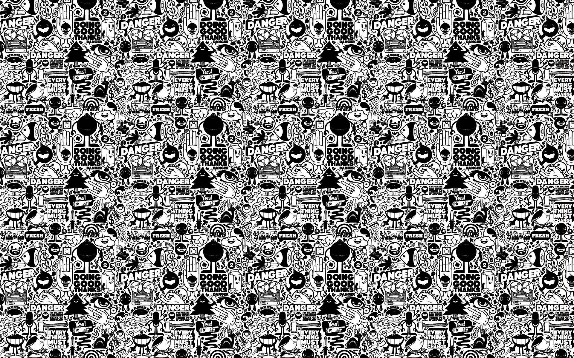 Black And White Art Wallpaper