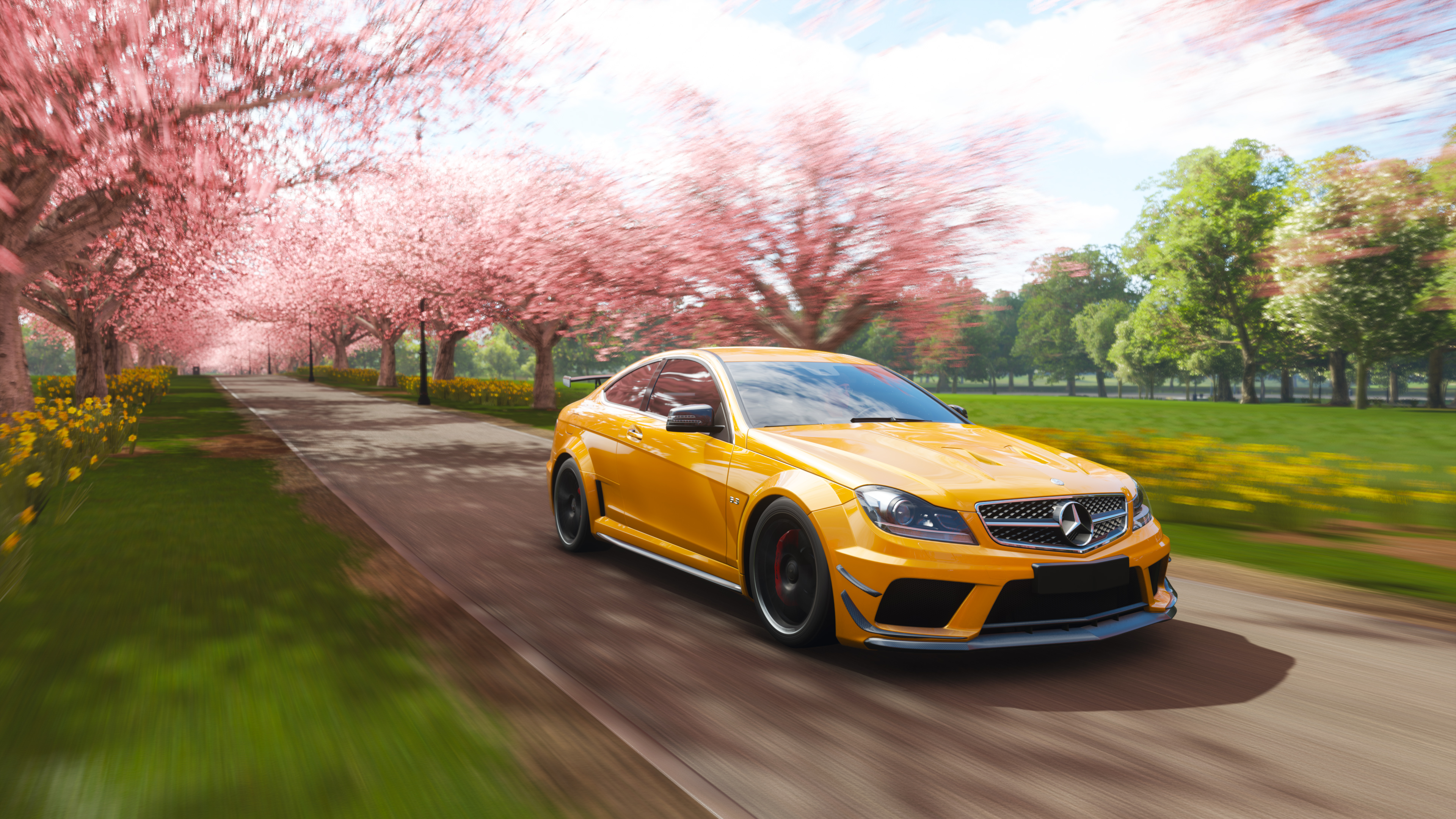Mercedes Benz C63 Amg Coupe Forza Horizon 4k HD Games Wallpaper Image
