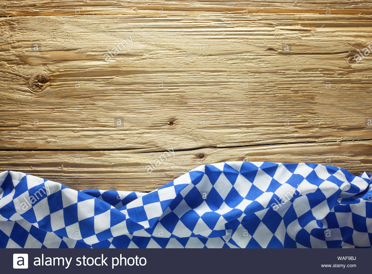 Oktoberfest Background With A Bavarian Flag Stock Photo
