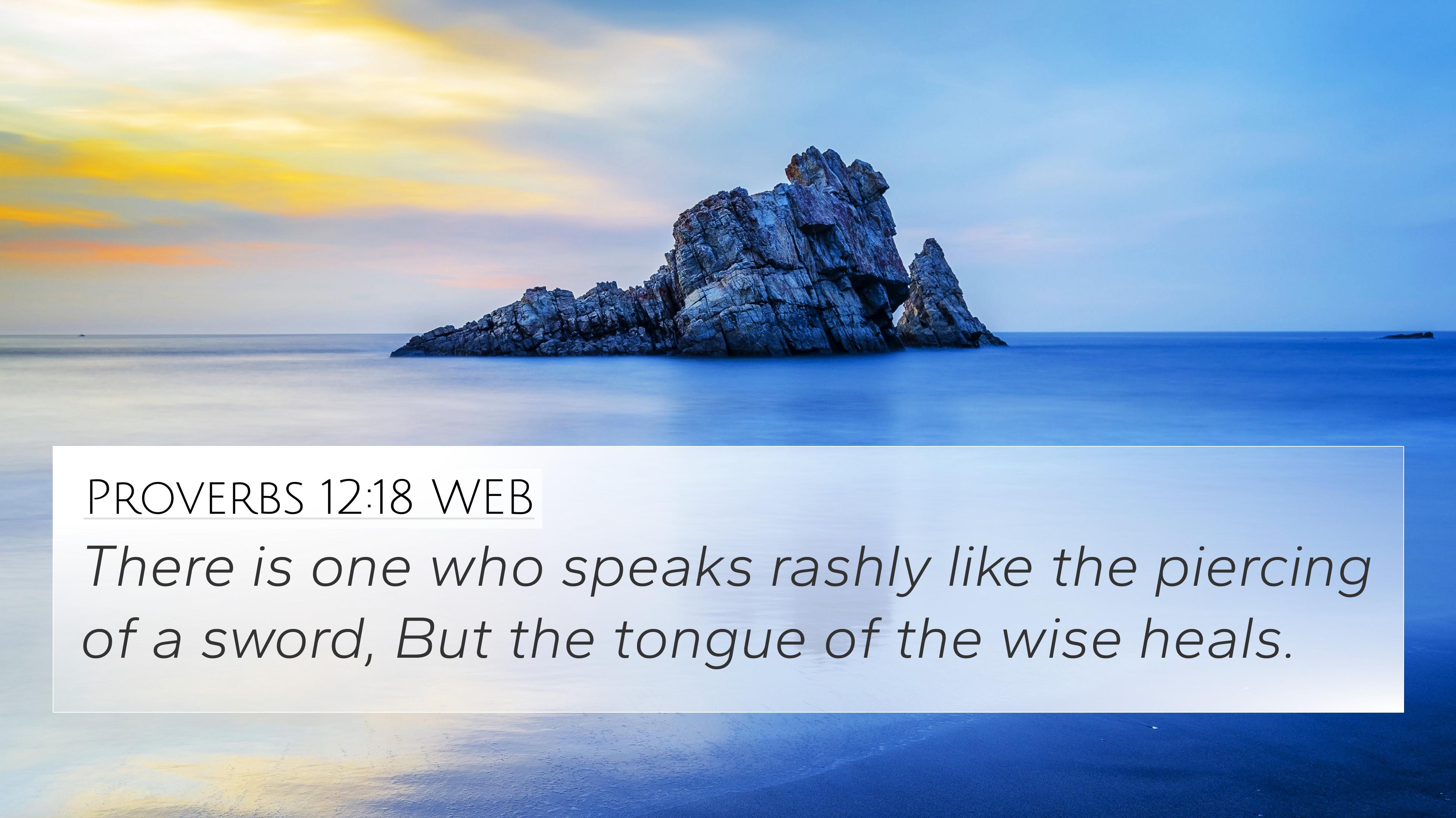 Proverbs Web 4k Wallpaper There Is One Who Speaks Rashly