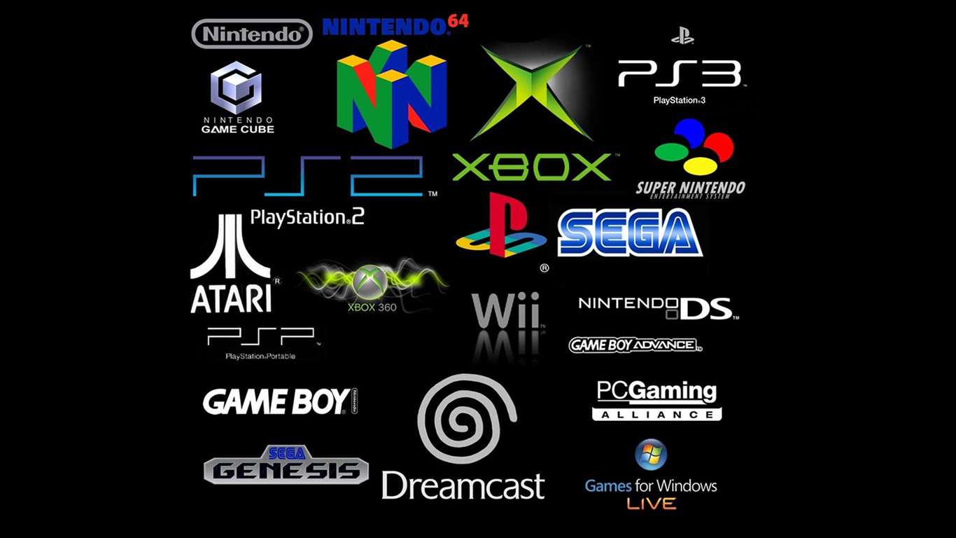 All Gaming Logos HD Wallpaper