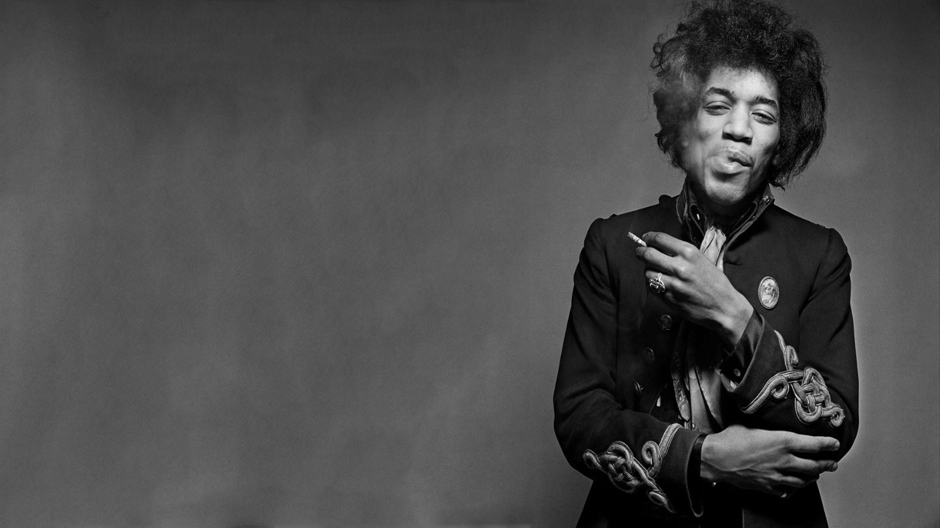 Jimi Hendrix Smoking Cigar HD Wallpaper For Desktop
