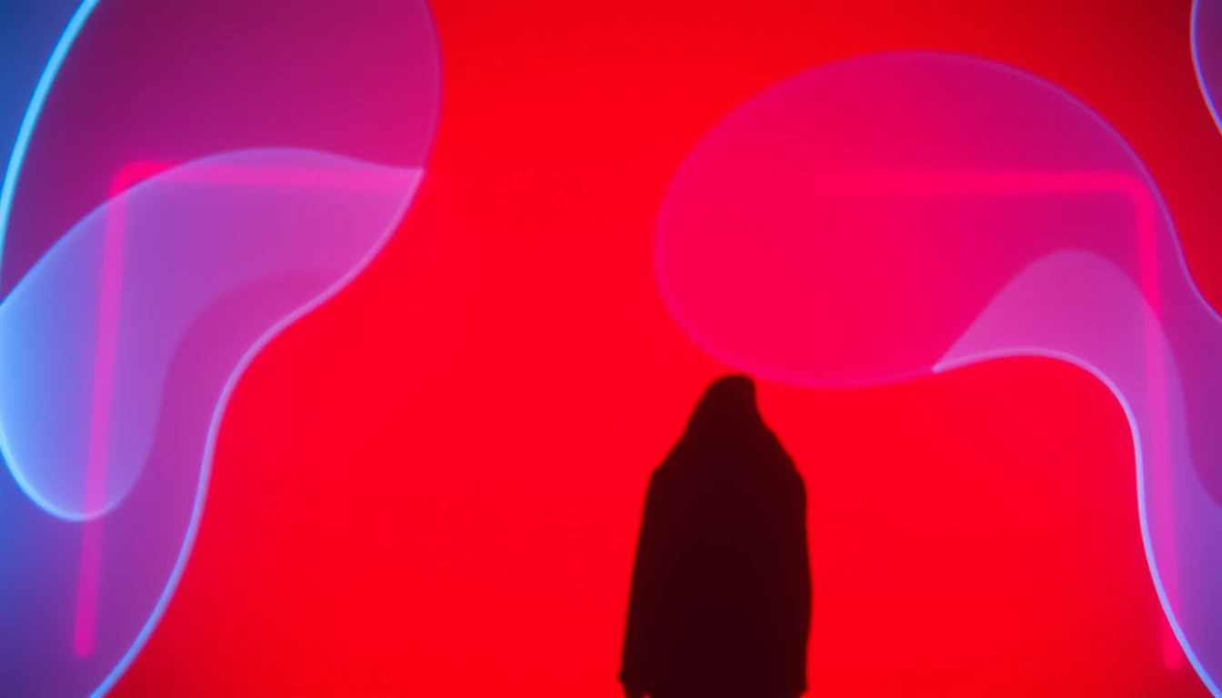 Neon Red Background