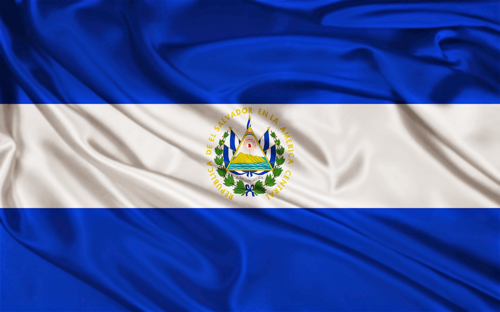 El Salvador Flag HD Wallpaper For Desktop Widescreen Background