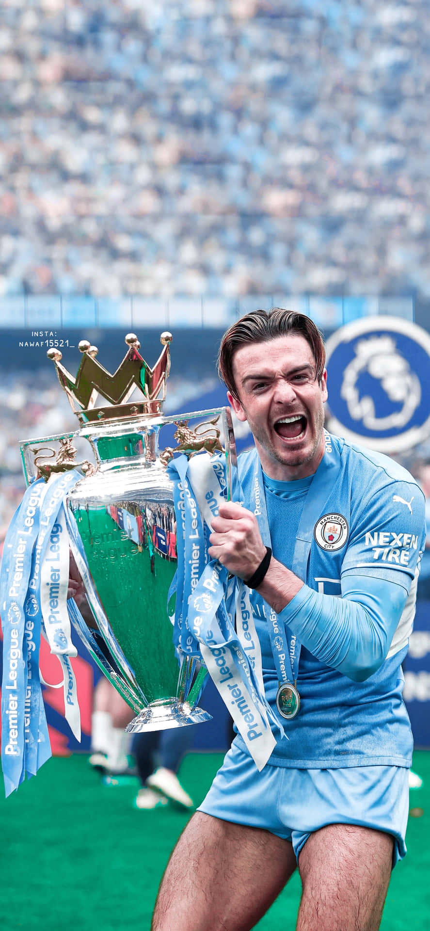 Manchester City Screaming iPhone Wallpaper