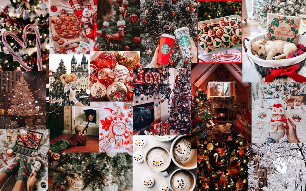 Celebrate The Holidays With A Christmas Collage Laptop