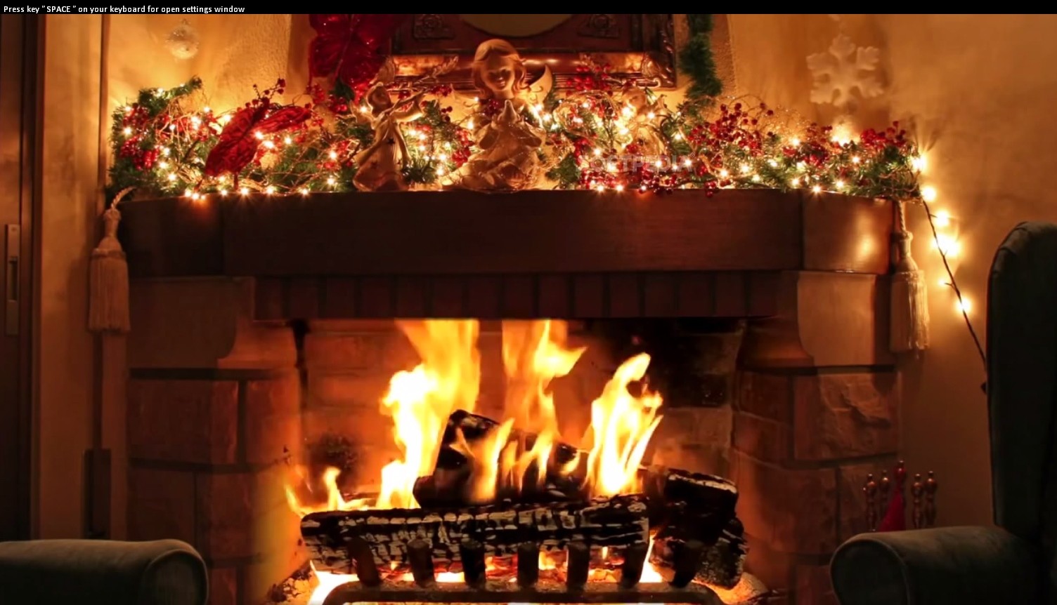 fireplace live hd screensaver