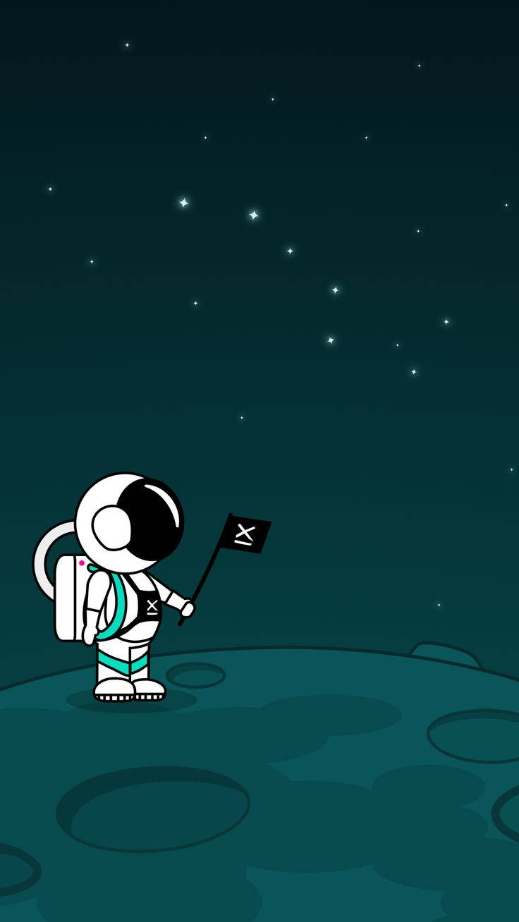 Cartoon Astronaut Wallpaper
