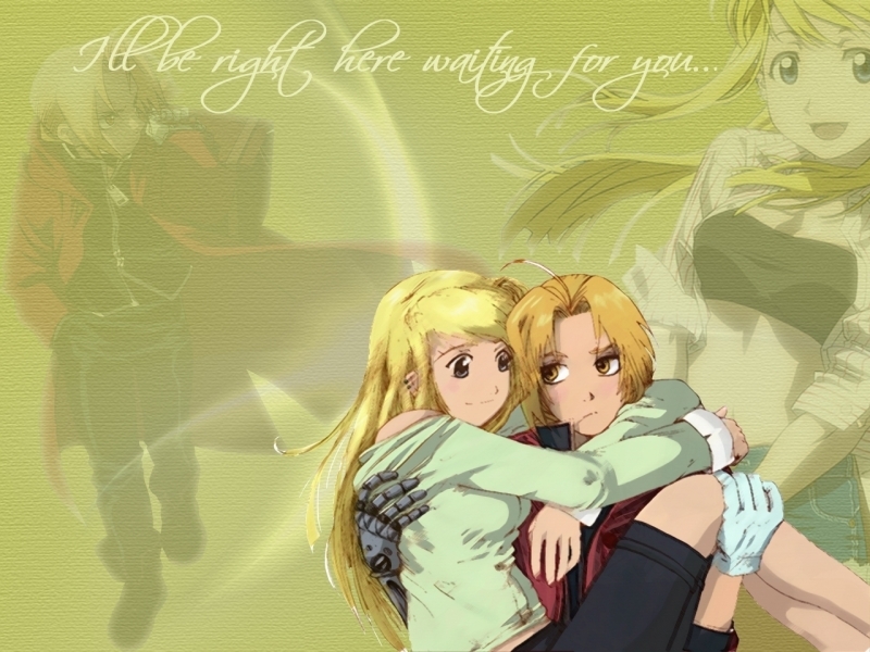 Ed And Winry Edward Elric Rockbell Wallpaper