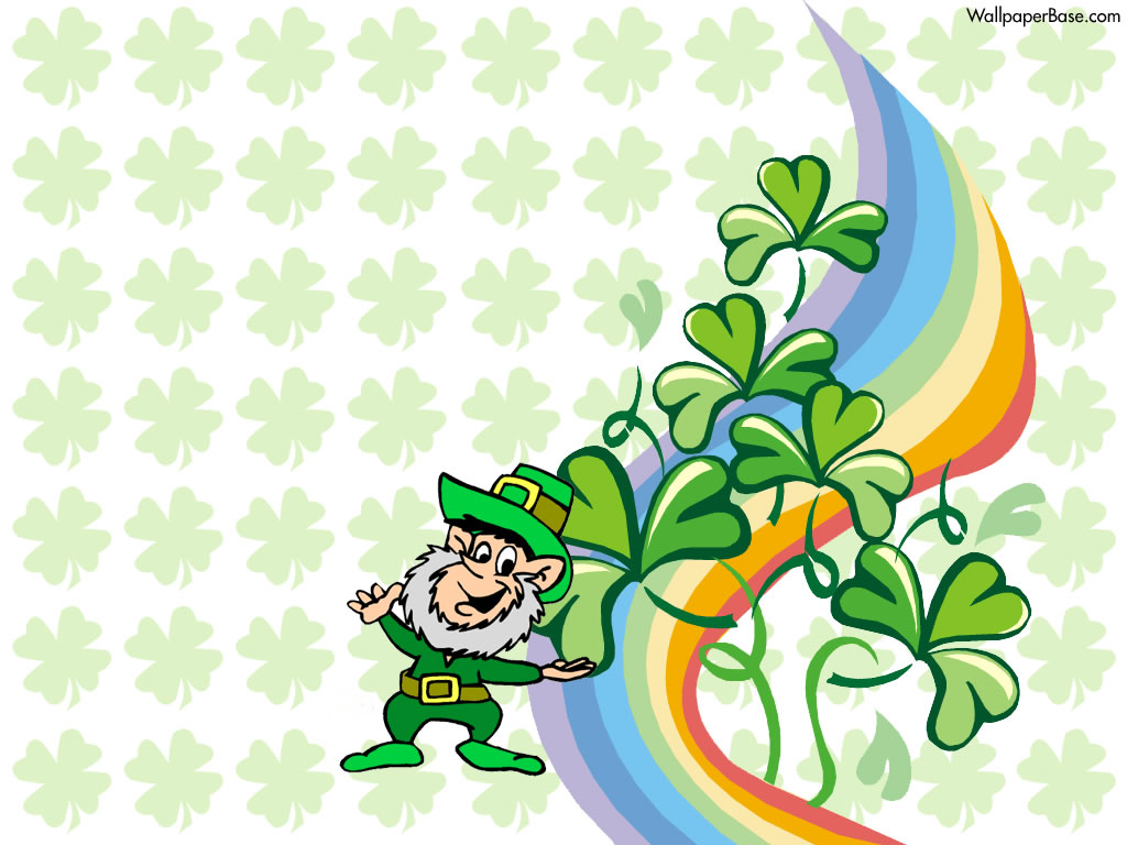 Get Lucky with Leprechaun Desktop Wallpaper for St Patricks Day 1024x768