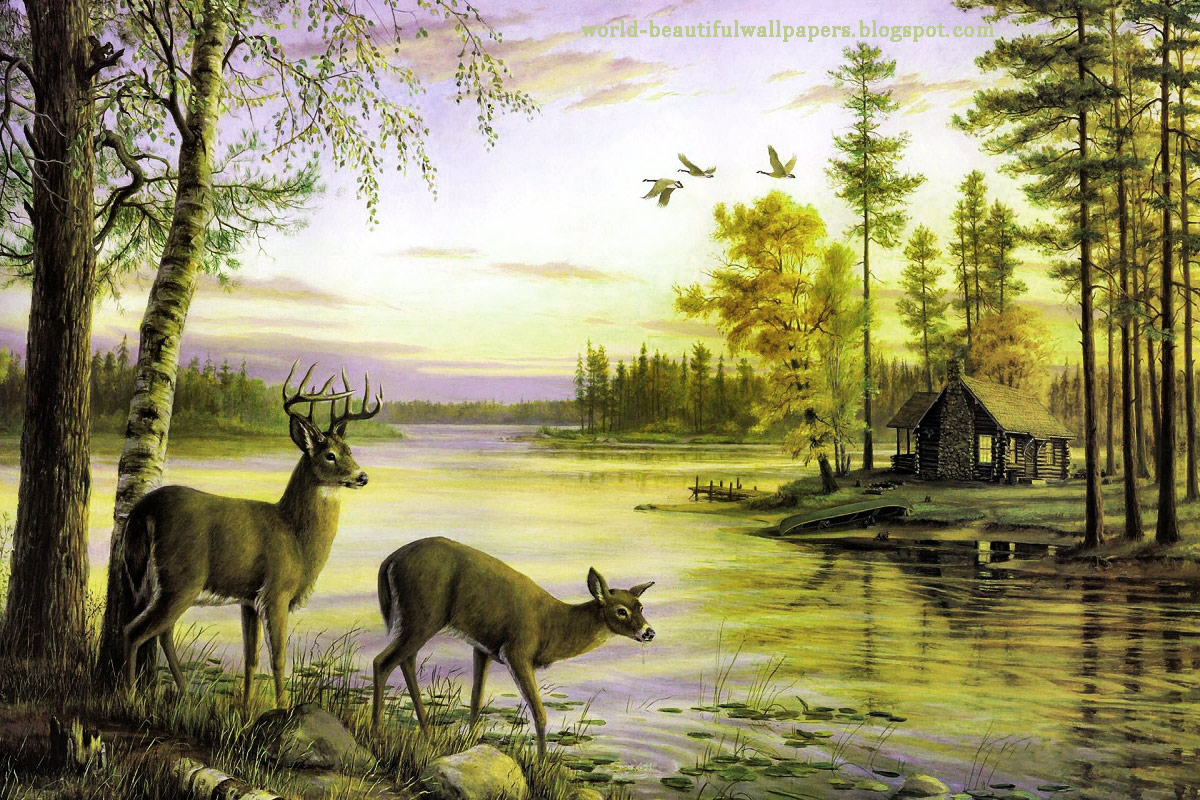 Nature Painting Wallpaper
