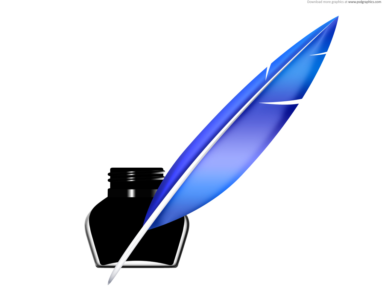 Quill Pen And Inkwell Icon Psd Psdgraphics