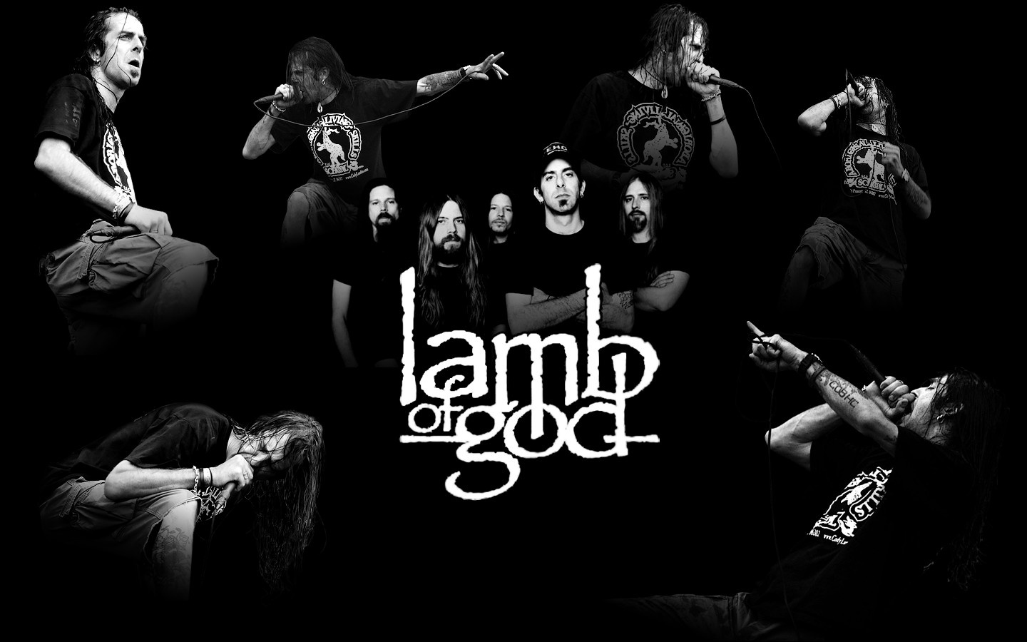 Lamb Of God Black Background HD Desktop Widescreen