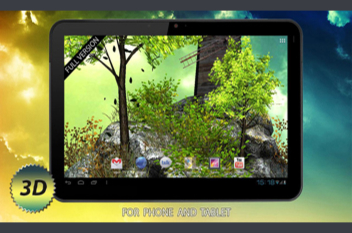Het Programma Flyisland 3d Live Wallpaper Behang Voor Android