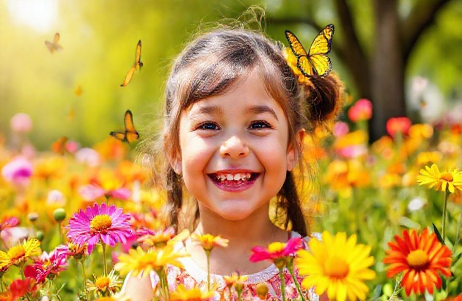 Happy Girl Wallpaper
