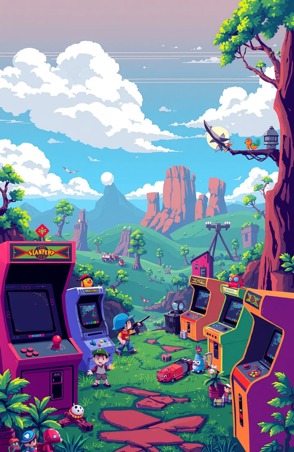 Hd Retro Gaming Wallpaper