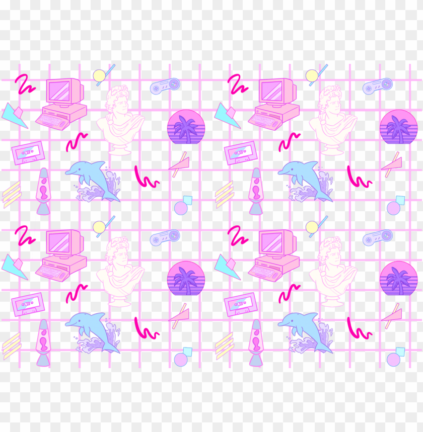 I Made A Vaporwave Pattern Will Put It On My