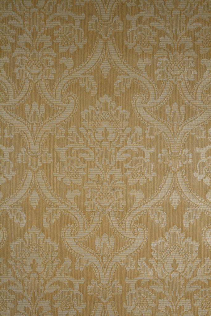 Embossed Wallpaper With Baroque Pattern