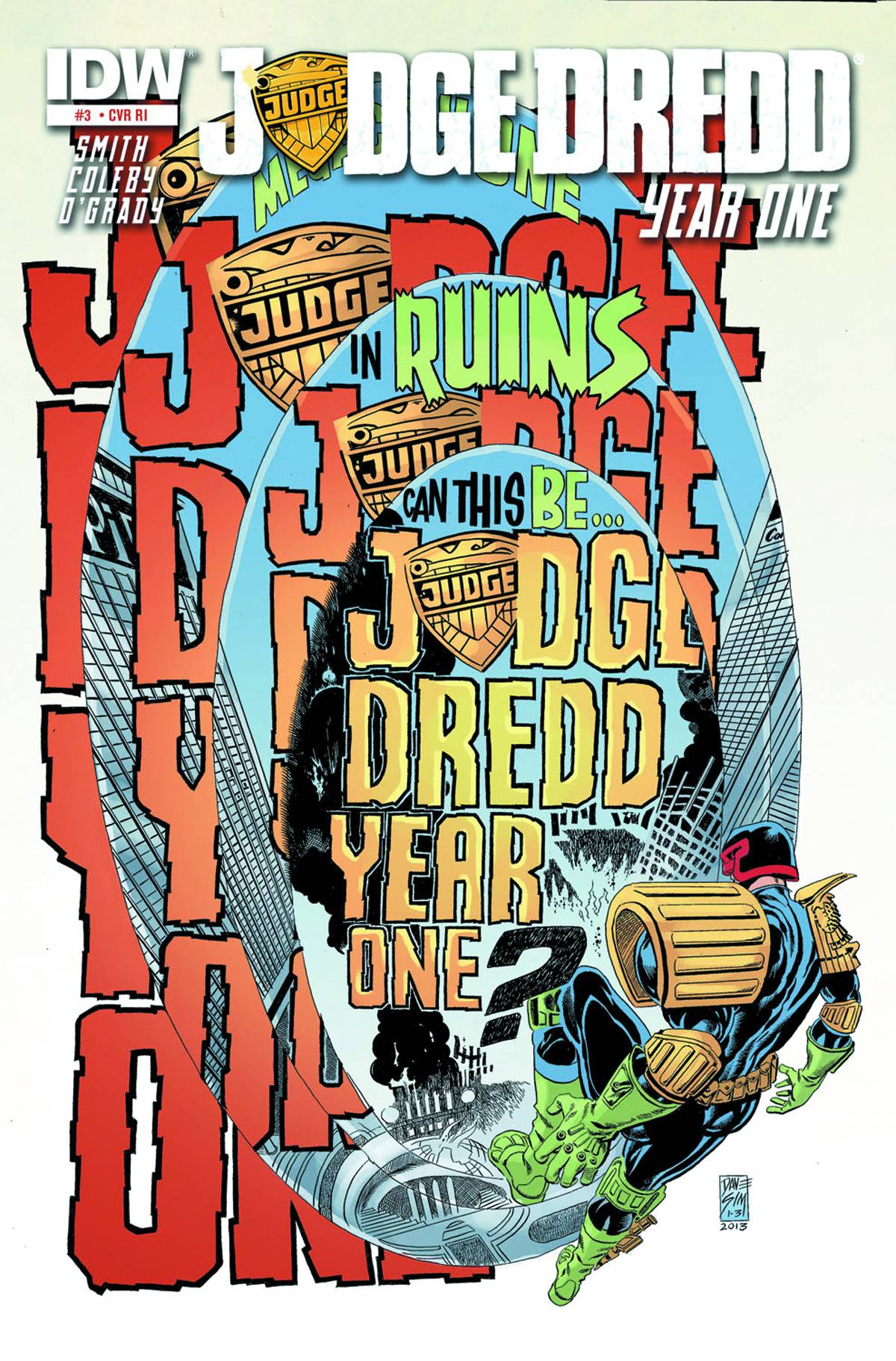 Judge Dredd Year One Copy Cover