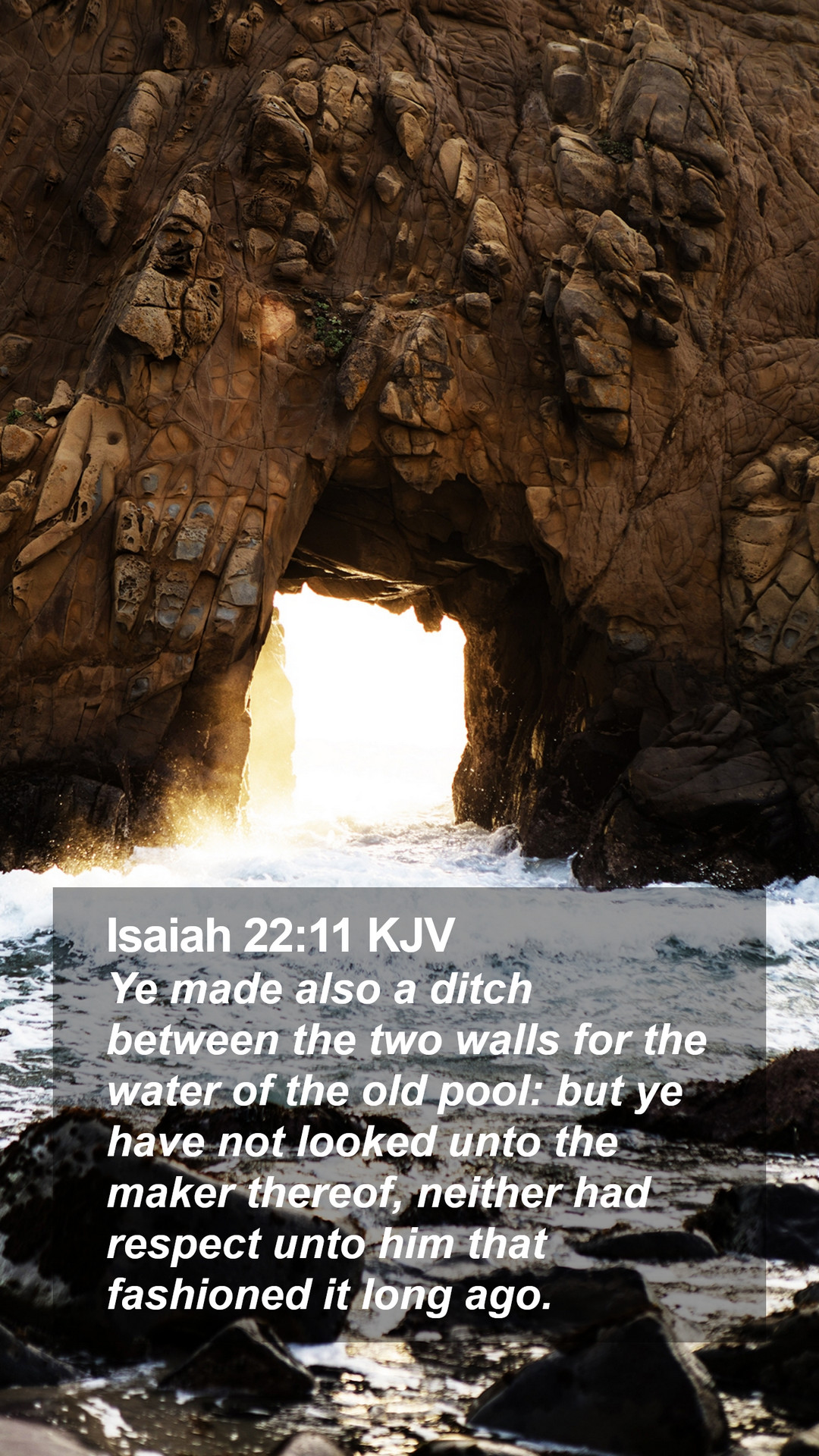 Isaiah Kjv Mobile Phone Wallpaper Ye Made Also A Ditch