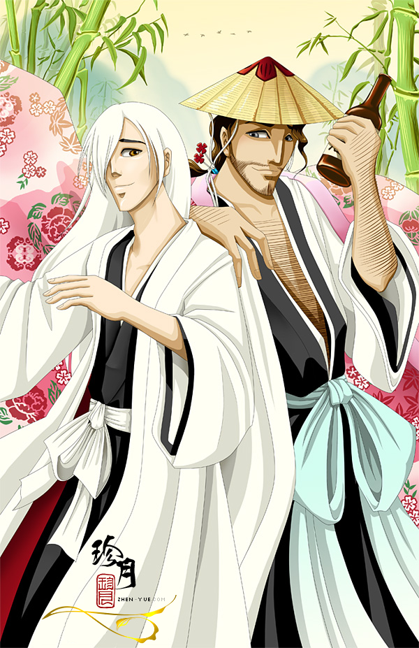 Kyoraku Shunsui bleach male hat shinigami haori anime lone shunsui  kyoraku HD wallpaper  Peakpx