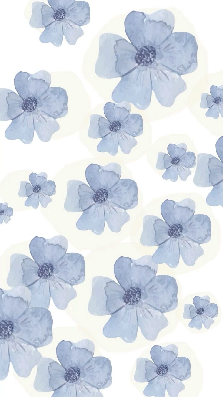 Flower Blue Wallpaper In
