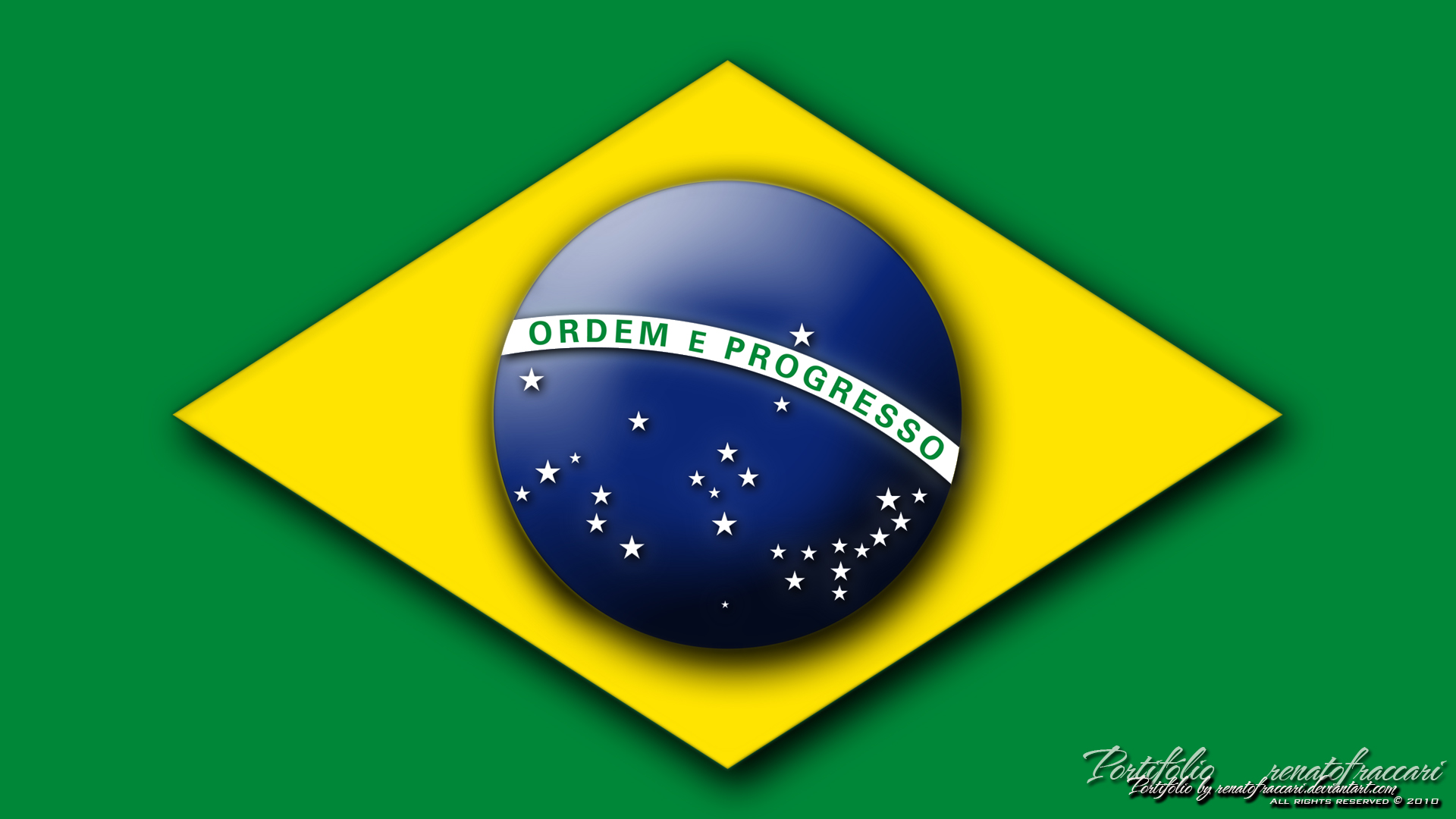 Brazil Flag Wallpaper 3d Image Num 54