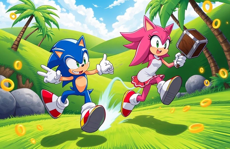 Sonic And Amy Wallpaper