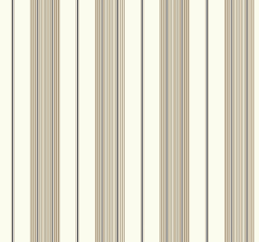 Nantucket Stripe Wallpaper A Taupe And Navy Blue Striped Printed With