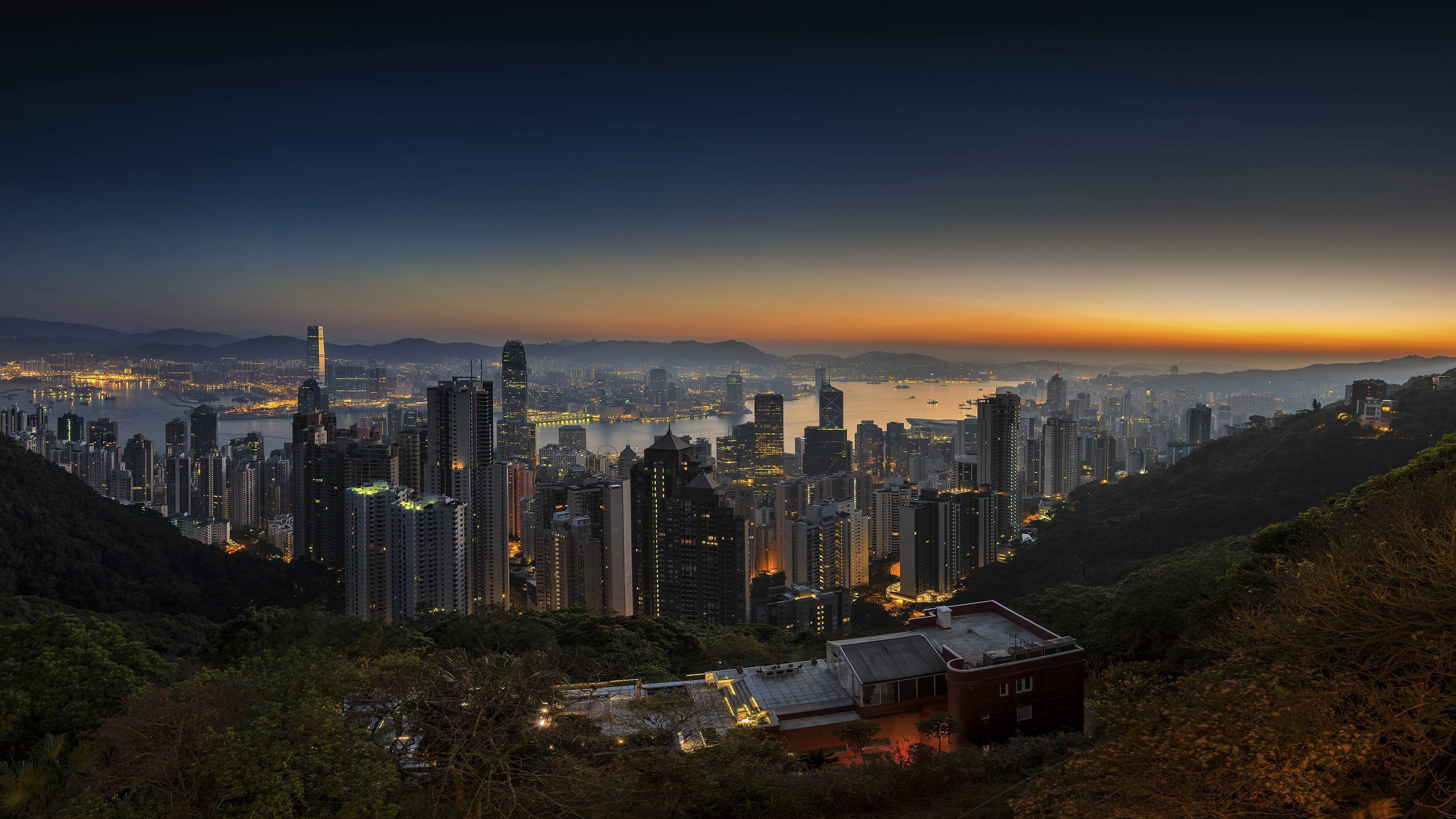 Hong Kong At Sunrise 4k R Wallpaper