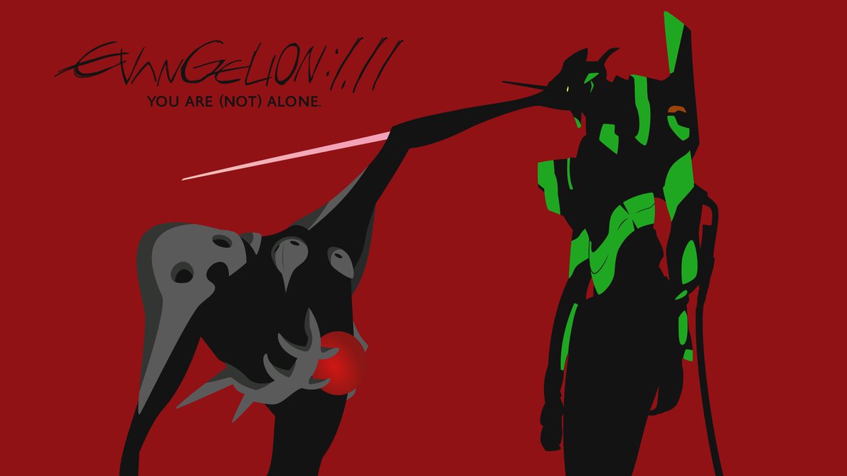Minimalist Art Deco Style Wallpaper For Evangelion You Can