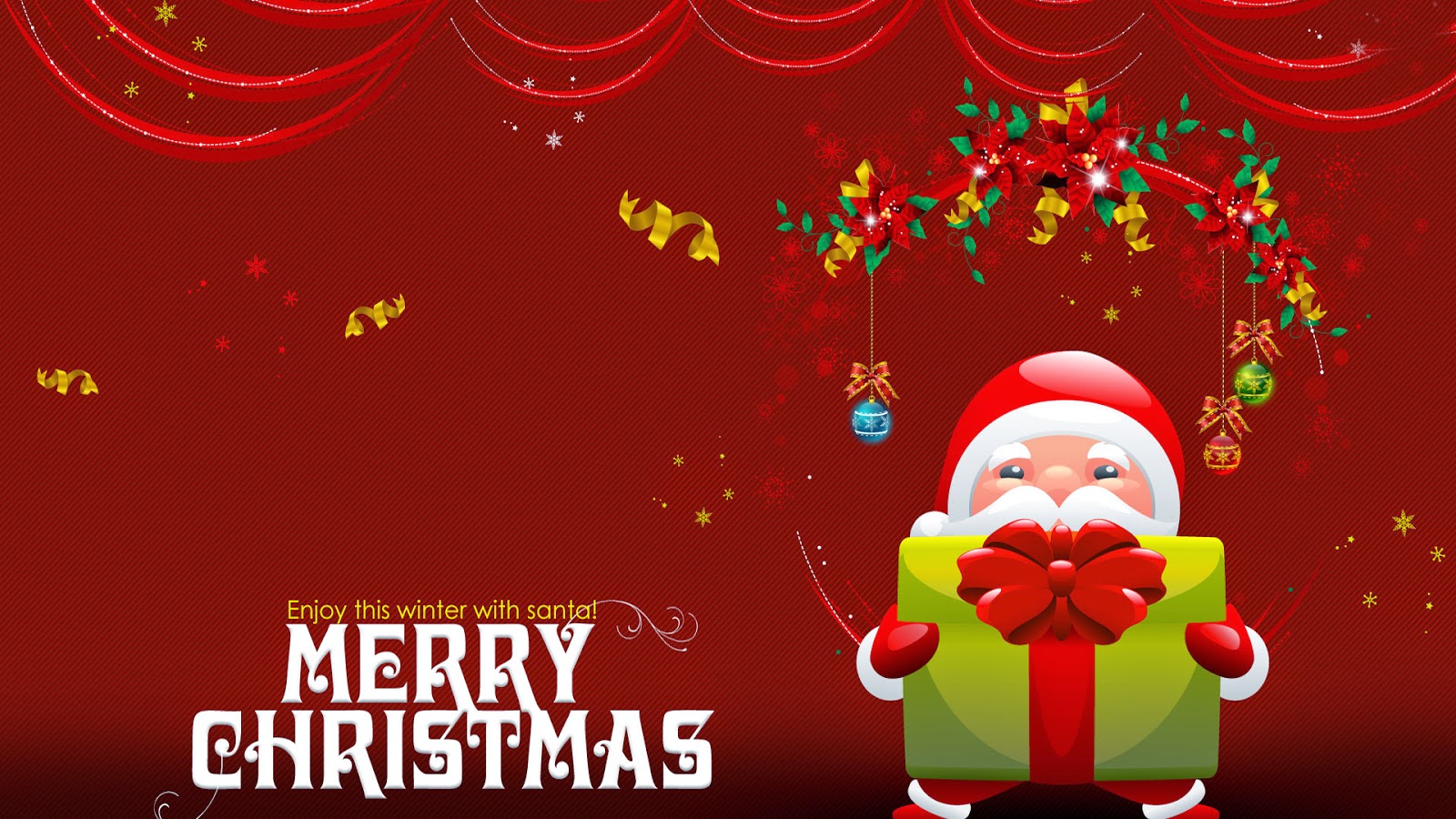 Cute Merry Christmas Background Full HD 1080p Wallpaper