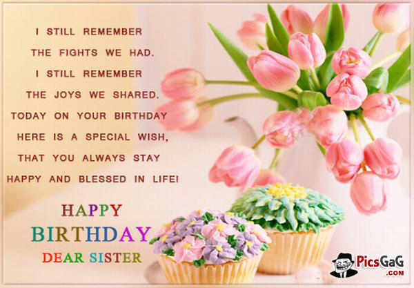 Items BirtHDay Quotes Wishes Image To Sister Happy