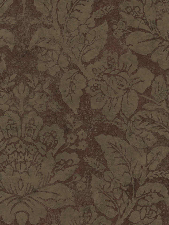 Brown Bohemian Damask Wallpaper Textures