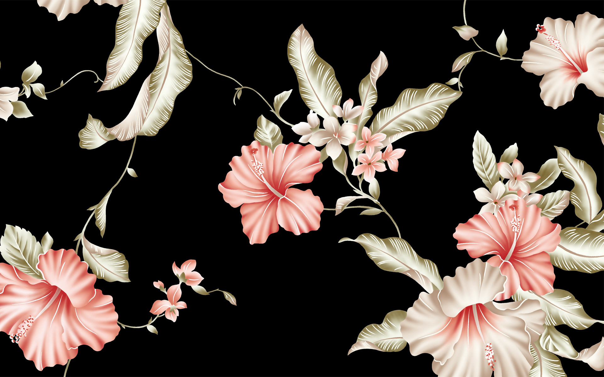 Flower Pattern Desktop Pc And Mac Wallpaper