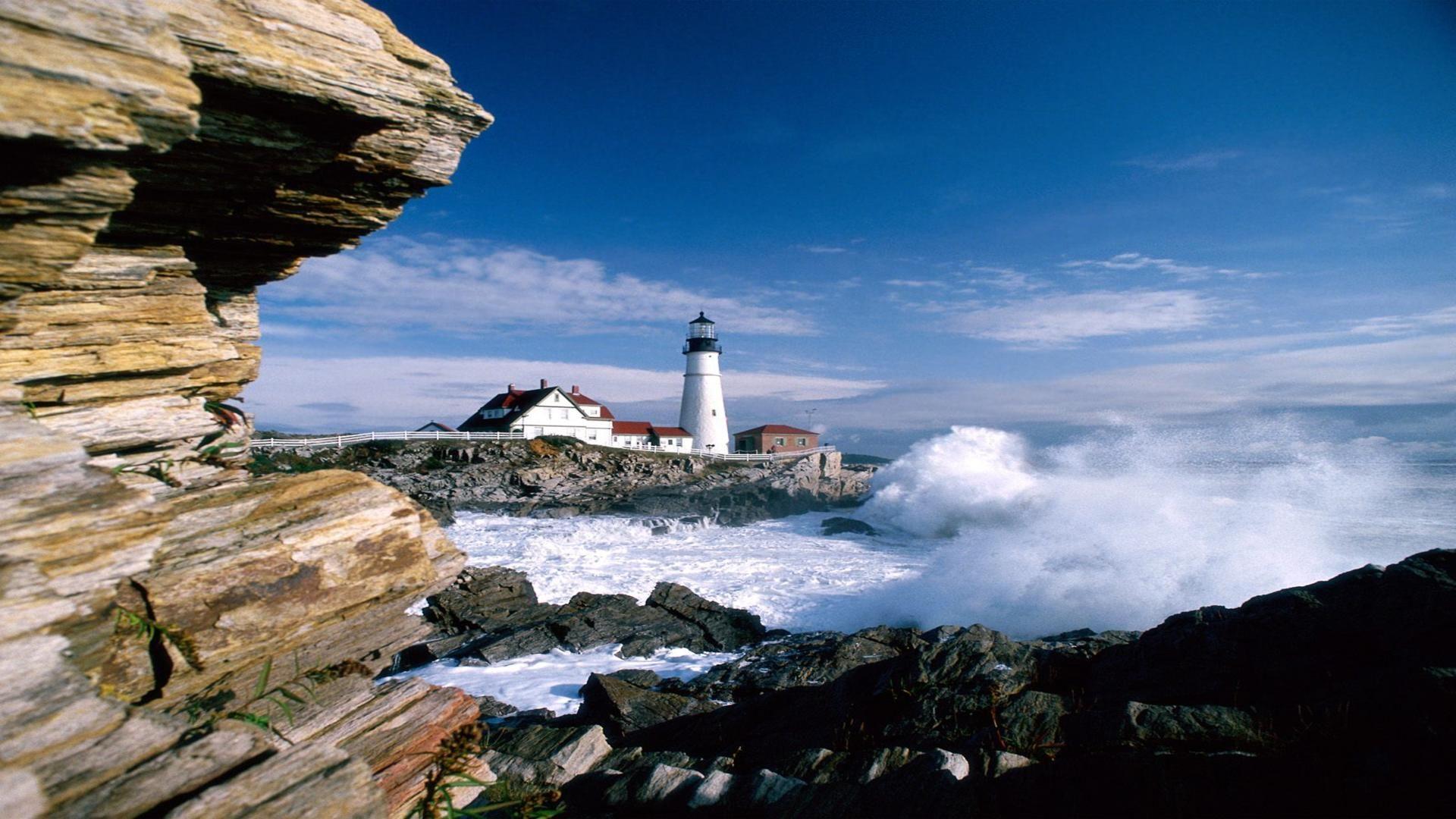 Portland Head Lighthouse Maine Desktop Background