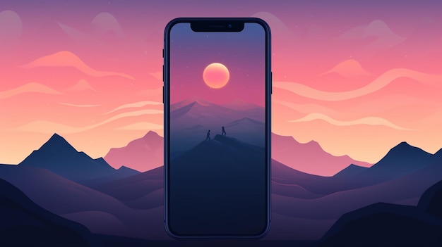 Phone Walpaper Vectors Illustrations Wallpaper