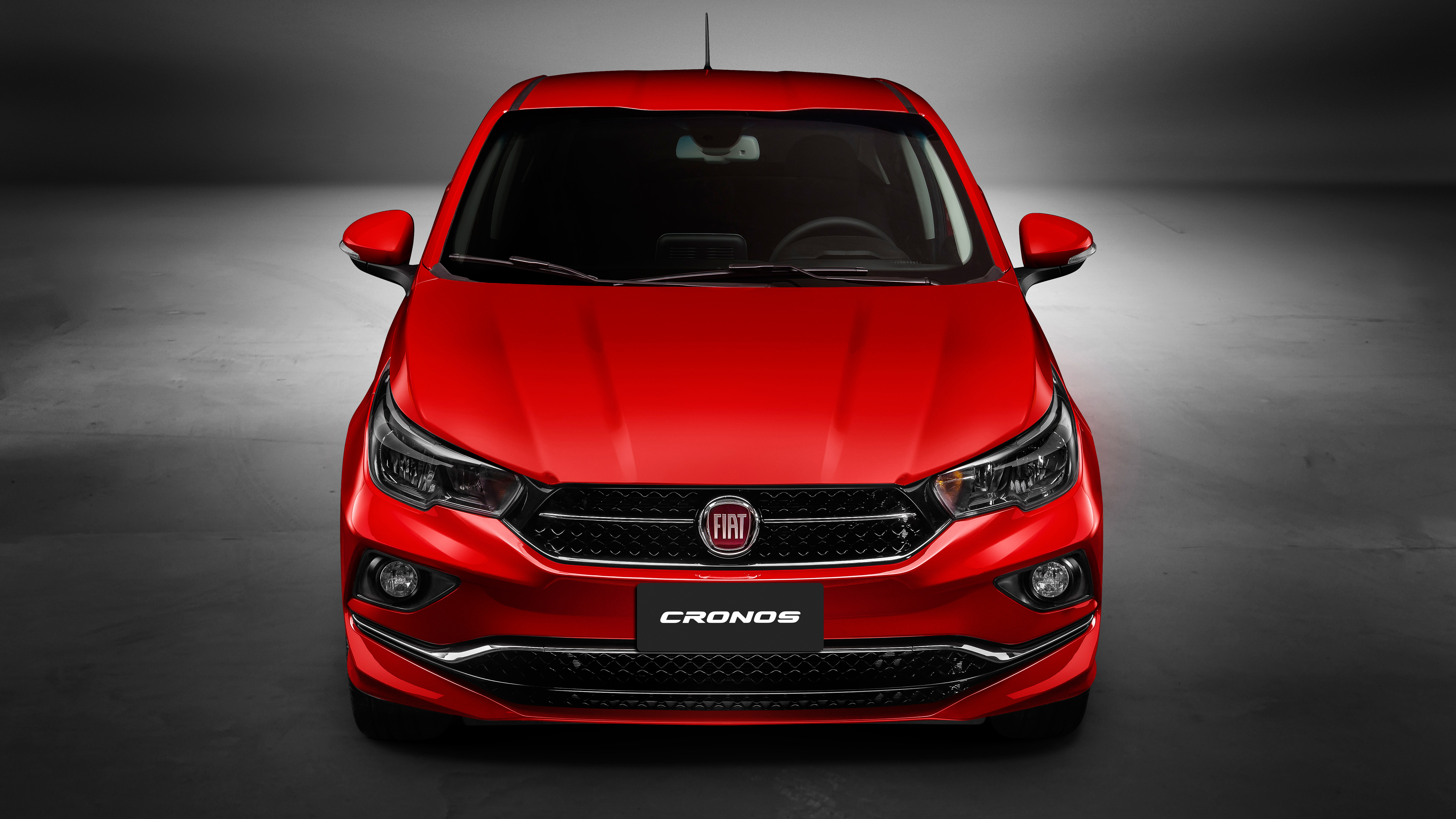 Red Car Fiat Cronos Front Wallpaper And Image