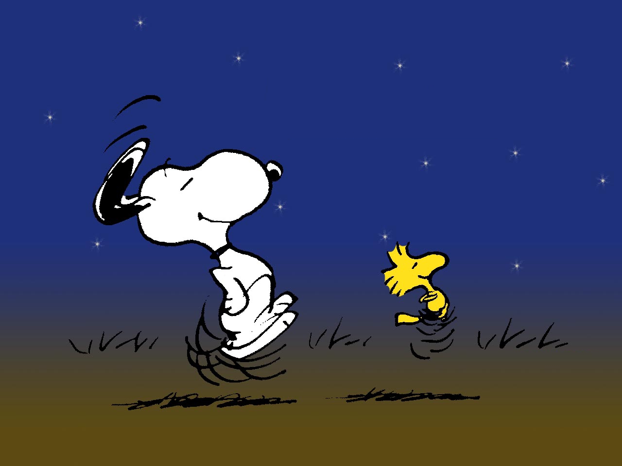 1280x960] I made this minimalist Peanuts wallpaper with Snoopy and  Schroeder. Hope you like it! : r/wallpapers