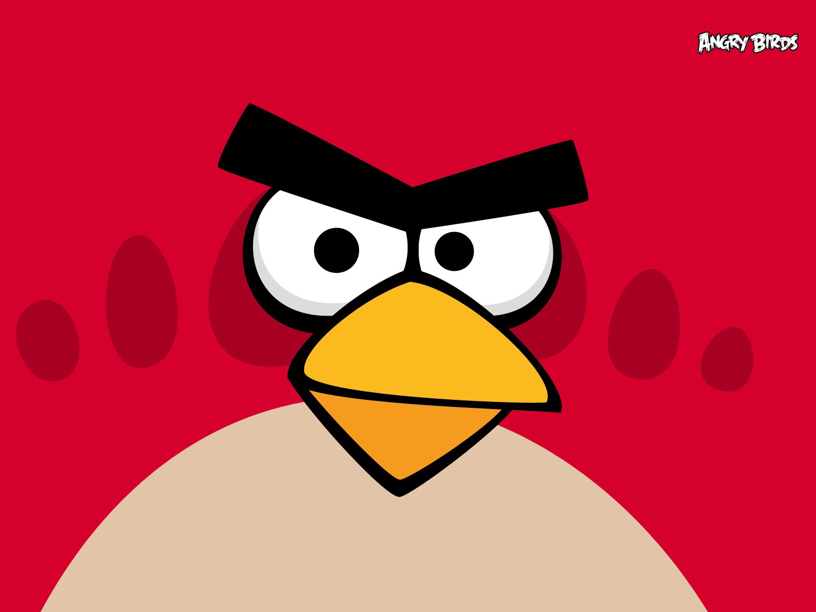 Angry Birds Red Wallpaper Stock Photos
