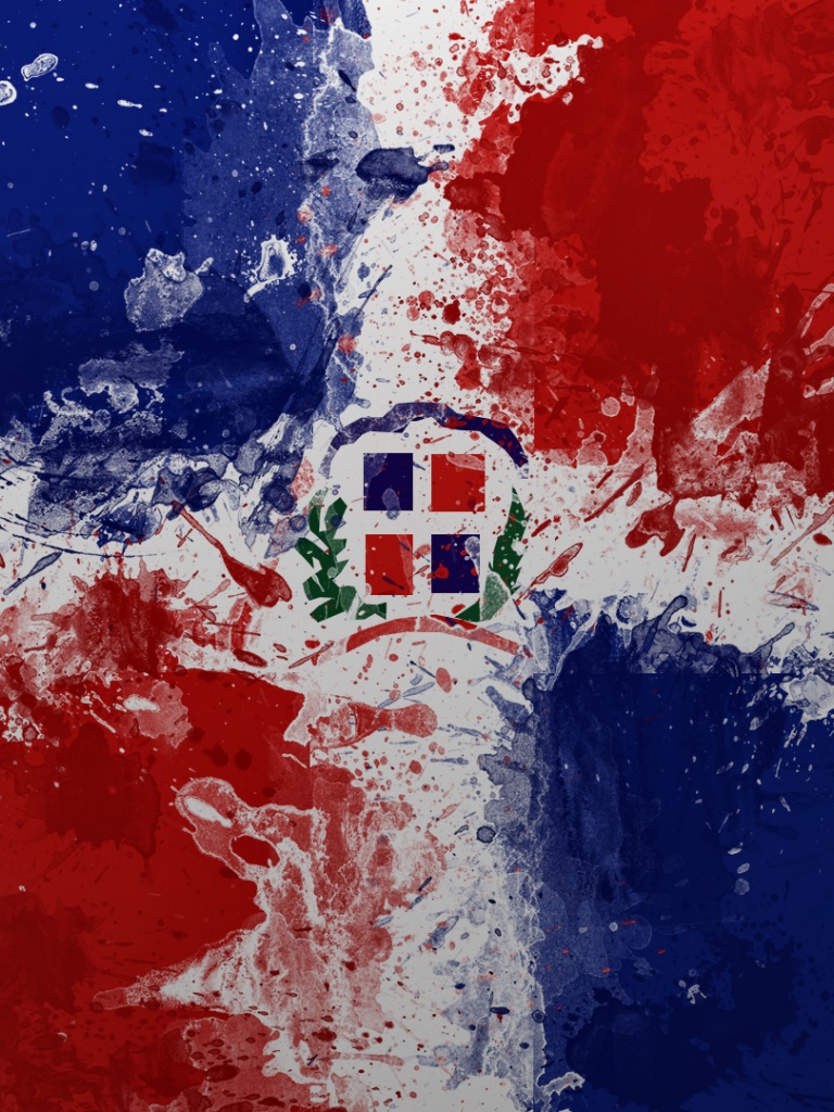 Dominican Republic Flag Ipad Wallpaper