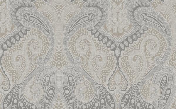 Morocco Paisley Wallpaper In Neutrals And Metallic Design By Seabrook