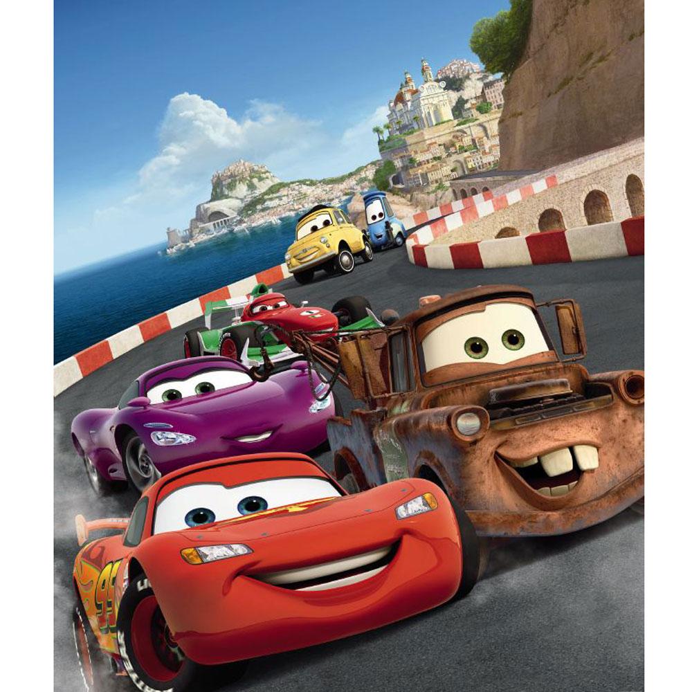  about DISNEY CARS ITALY LARGE PHOTO WALL MURAL ROOM DECOR WALLPAPER